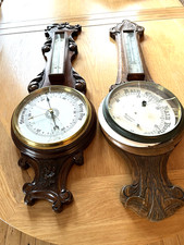 TWO ANTIQUE BAROMETERS FOR
