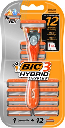 Bic hybrid men razors set - bic, 3