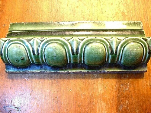 Antique molded green victorian - antique,