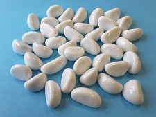 Glass Pebbles Nuggets Stones Gems Vases Wedding Decor Kidney Shape Stones Craft