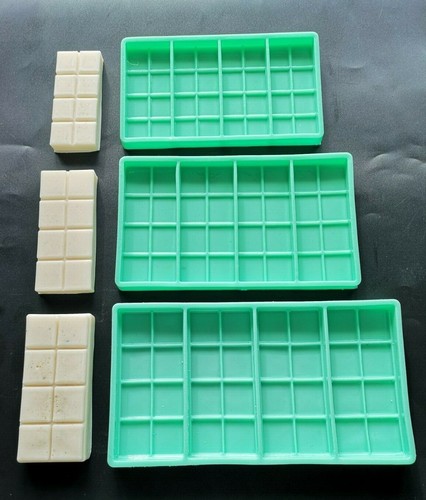 Square snap bar silicone mould - square, snap-bar