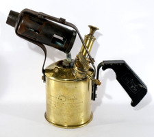 Brass Blow Lamp Torch Max Sievert Vintage Original Tool Collectible 16542