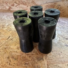 Boat / Jetski / Dinghy Trailer Keel V Roller Rubber 127mm 19mm Bore Set of 6 