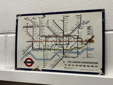 London Underground Enamel Sign.