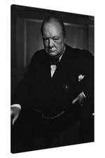 Winston Churchill Black White