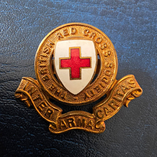 British red cross enamel pin - british,