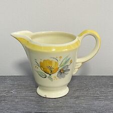 Vintage Newhall England Pottery Jug Fortuna Shape Art Deco Floral Hand Painted