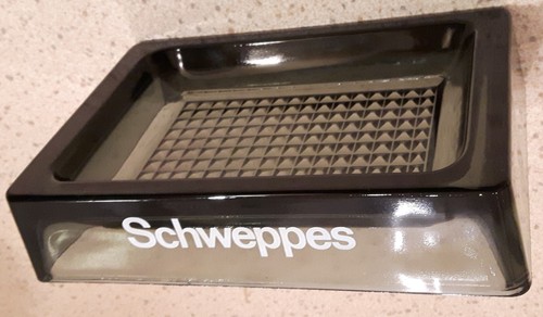 Schweppes ashtray heavy - ashtray, black