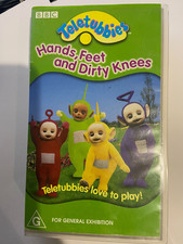 Teletubbies Hands, Feet and Dirty Knees VHS Cassette 2000 in Very Good Condition