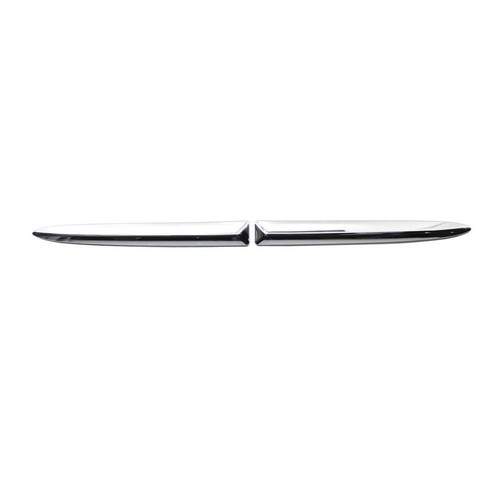 Chrome front bumper - lh+rh,