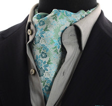 Aqua Mens Cravat Ascot Tie