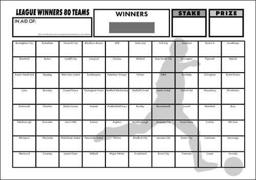 Football fundraising - b&w,