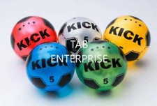 BRAND NEW PLASTIC FOOTBALL 10" FLAT UN-INFLATABLE - Multy Quantity KICK