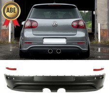 Rear apron duplex diffuser bumper rear apron for VW Golf 5 V on R32 + ABE