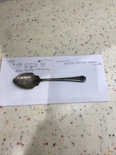 Antique silver serving spoon - antique,