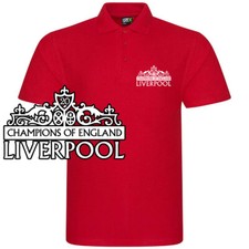 Liverpool 20 League Champions of England Polo Shirt 2025 Shankly Gates Fanmade
