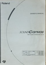 Roland Sound Canvas midi sound generator SC - 55 OWNER'S MANUAL