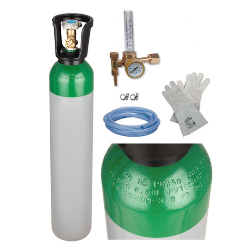Argon gas bottle full - gas, cylinder