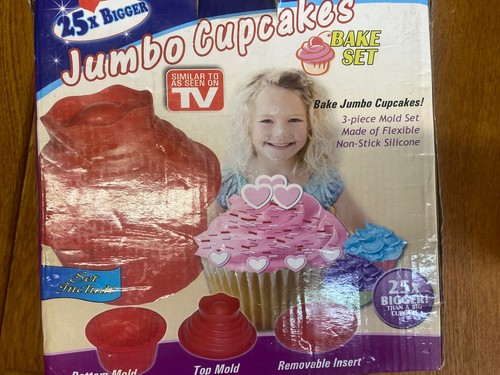 Jumbo cupcakes bake - cupcakes, set