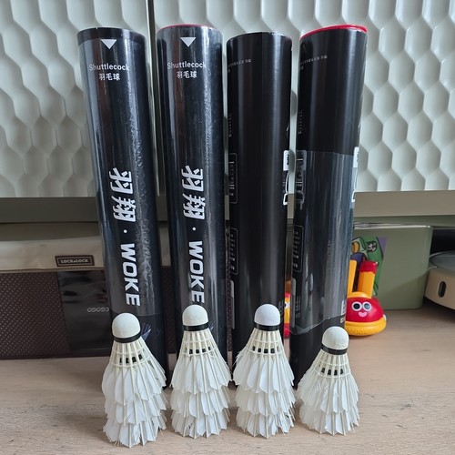 Badminton shuttlecocks pack - badminton, 12-pack
