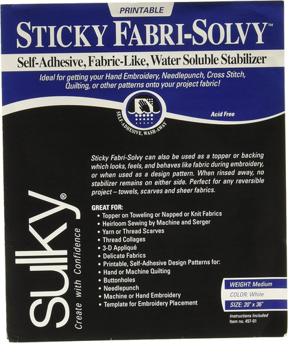 Sulky sticky fabri solvy - fabri,