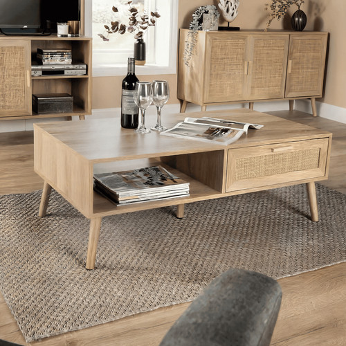 Coffee table rattan front - table,