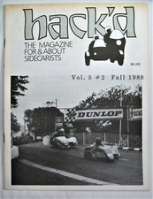Vintage Hack'd Motorcycle Sidecar Magazine Back Issue - Sidecar Racers Movie 