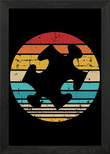 Jigsaw puzzle piece vintag