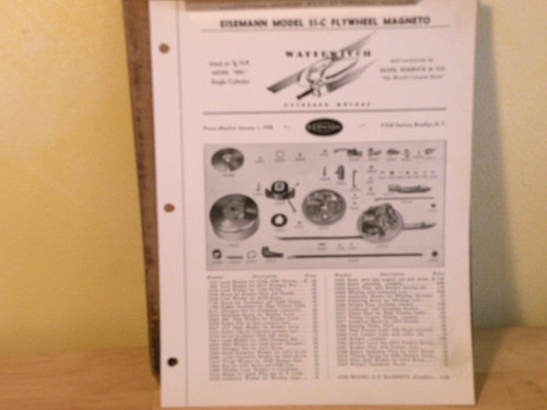 Eisemann flywheel magneto c - flywheel,