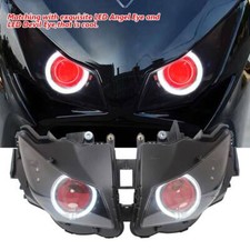 Motorcycle Headlight Assembled Projector Angel Eye Red Devil For Honda CBR1000RR