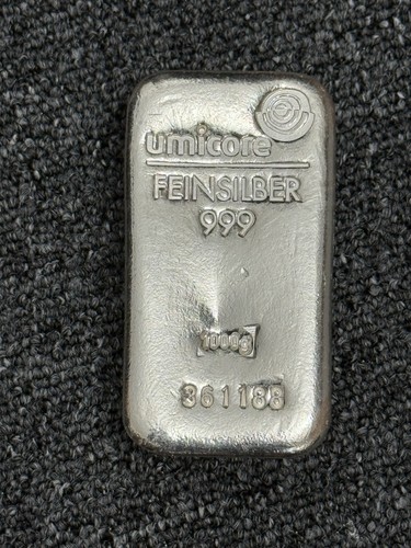 1kg umicore silver bullion bar - silver,
