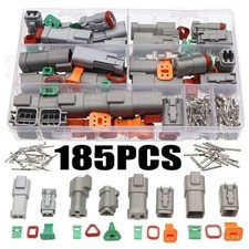 185x Deutsch DT series Waterproof Wire Connector Kit DT06-2/3/4/6S Sealed Plug