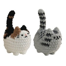 Crochet Kit for Beginners Kids Animal Cat Knitting Starter Set Handmade Crochet