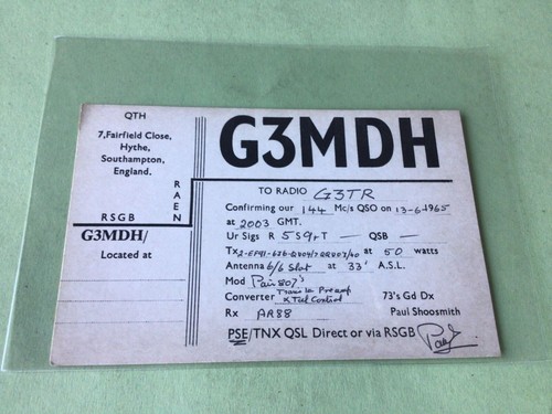 Vintage qsl radio - vintage,