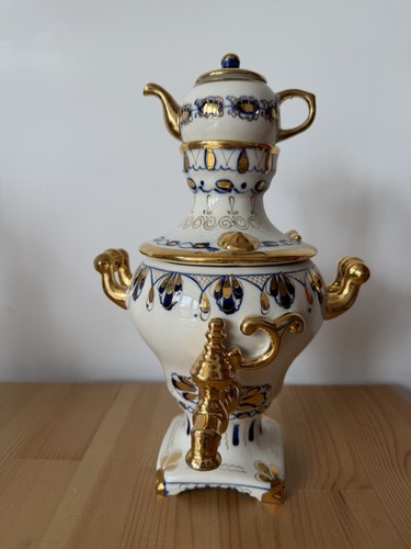 Vintage gzhel teapot with - gzhel,