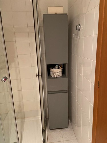 Modern tall bathroom - modern, cabinet