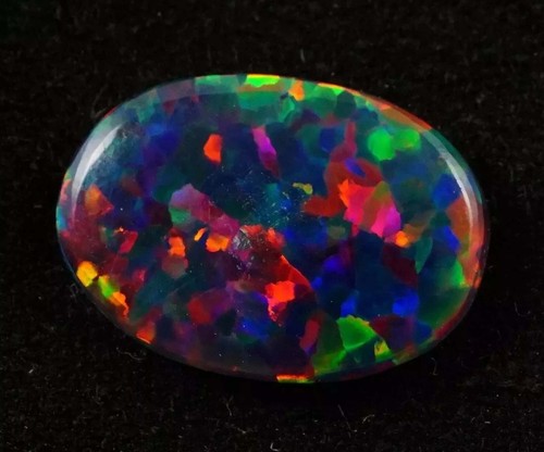 Natural black fire - black, opal