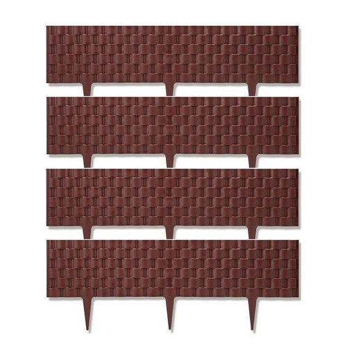 Brown rattan effect garden - effect,