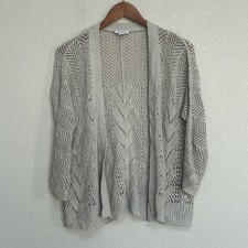 Sundance Olivia Go To Cardigan Cotton/Linen Blend Lagenlook Coastal Fairy WomenS