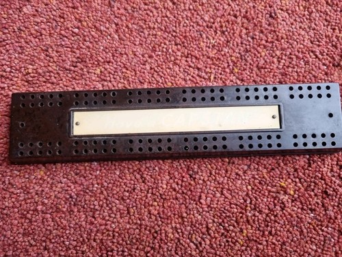 Bakelite cribbage board - bakelite,