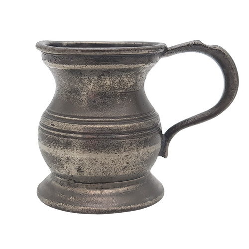 Antique pewter gill - pewter, tavern