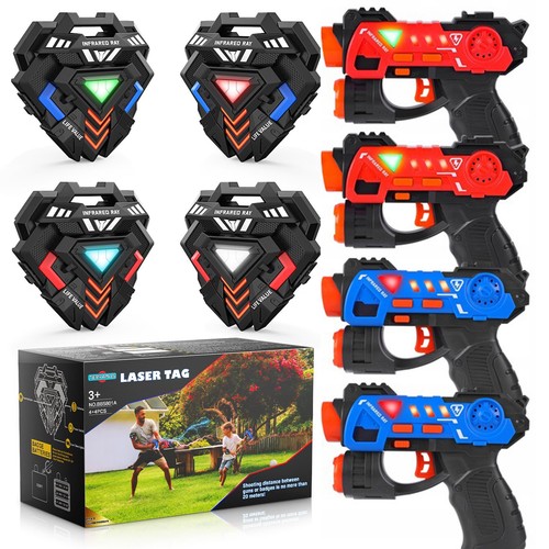 Laser tag guns vests set - tag,