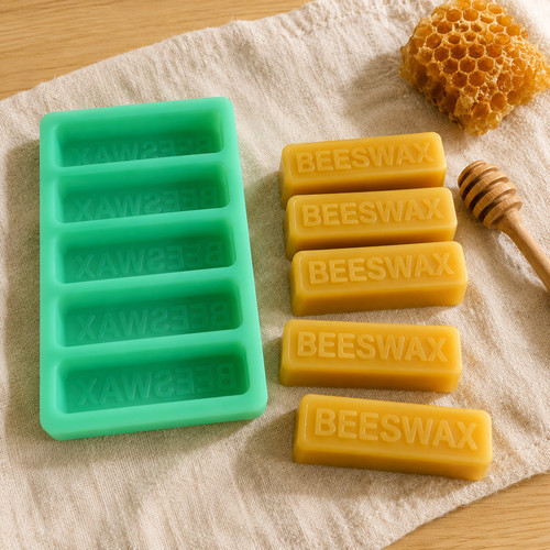 Cavity beeswax bar - 5-cavity, silicone