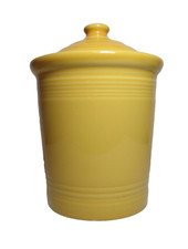 Fiesta Ware SUNFLOWER YELLOW 2 QT Canister Matching Lid HLC 572320 RETIRED