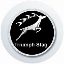 TRIUMPH STAG BLACK  LOGO CAR