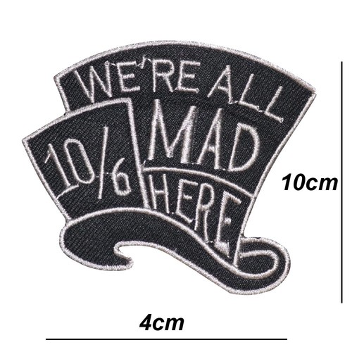 All mad here - all, embroidered