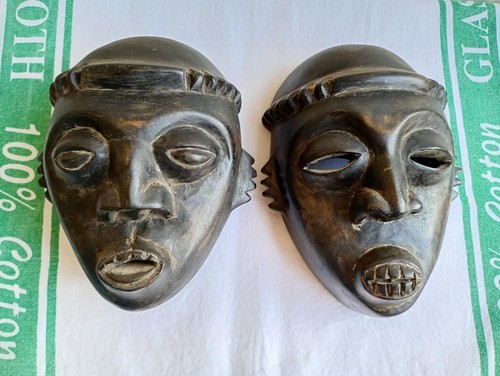Vintage pair african tribal - of,
