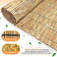 Reed Bamboo Screening Natural Fence Panel Roll 3M Garden Privacy Screen Outdoor