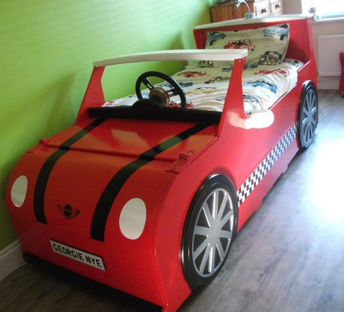 Red mini childrens car themed - childrens,