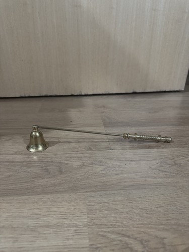 Gold vintage brass candle - gold,